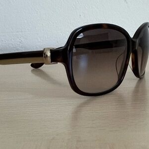 FERAGAMO Sunglasses Tortoise Non-Polarized Gradient Lens Case Cloth BNWOT Italy